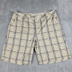 Under Armour UA Perfomance Men's Golf Chino Shorts Beige Plaid Size 38